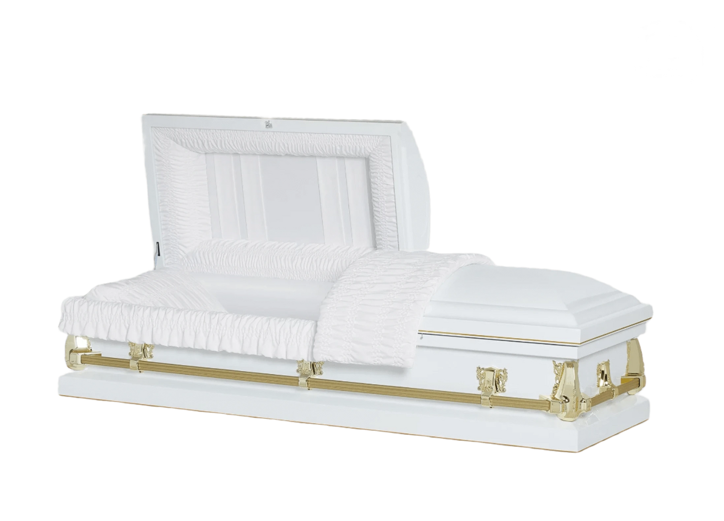 Montana Series | White Gold 20-Gauge Steel Casket