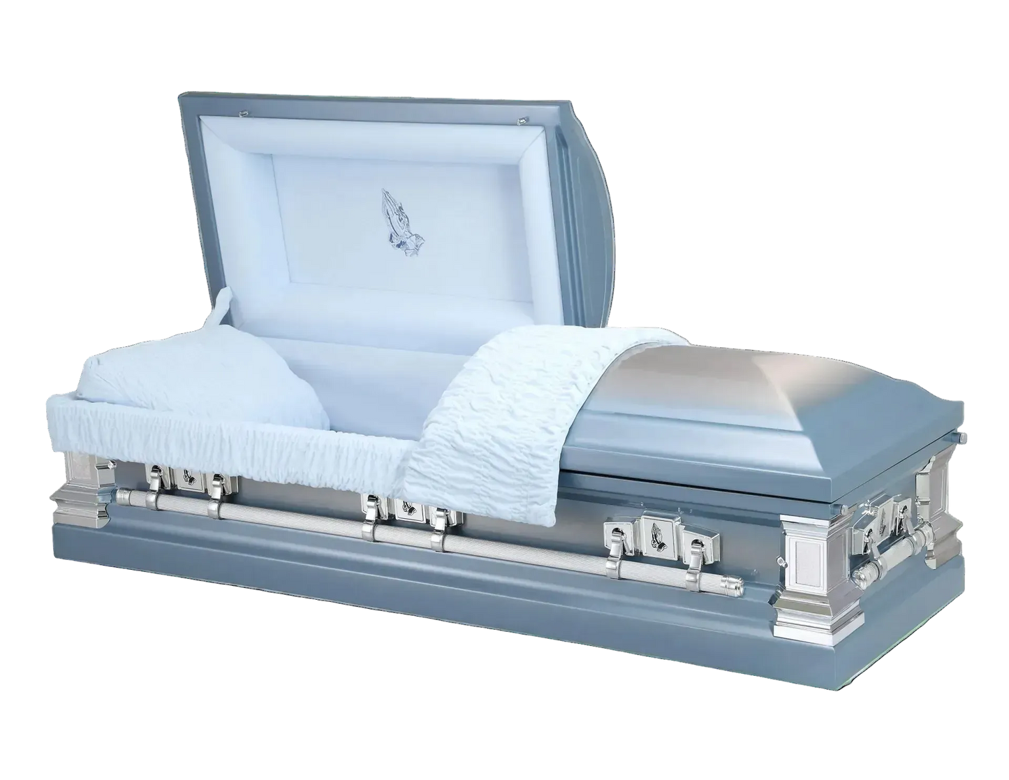 Dunham Stainless Steel Casket | Brushed Blue Finish