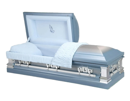 Dunham Stainless Steel Casket | Brushed Blue Finish