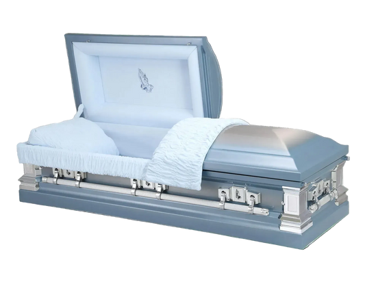 Dunham Stainless Steel Casket | Brushed Blue Finish