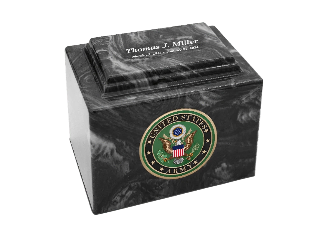 Military Marble Cremation Urn | US Army
