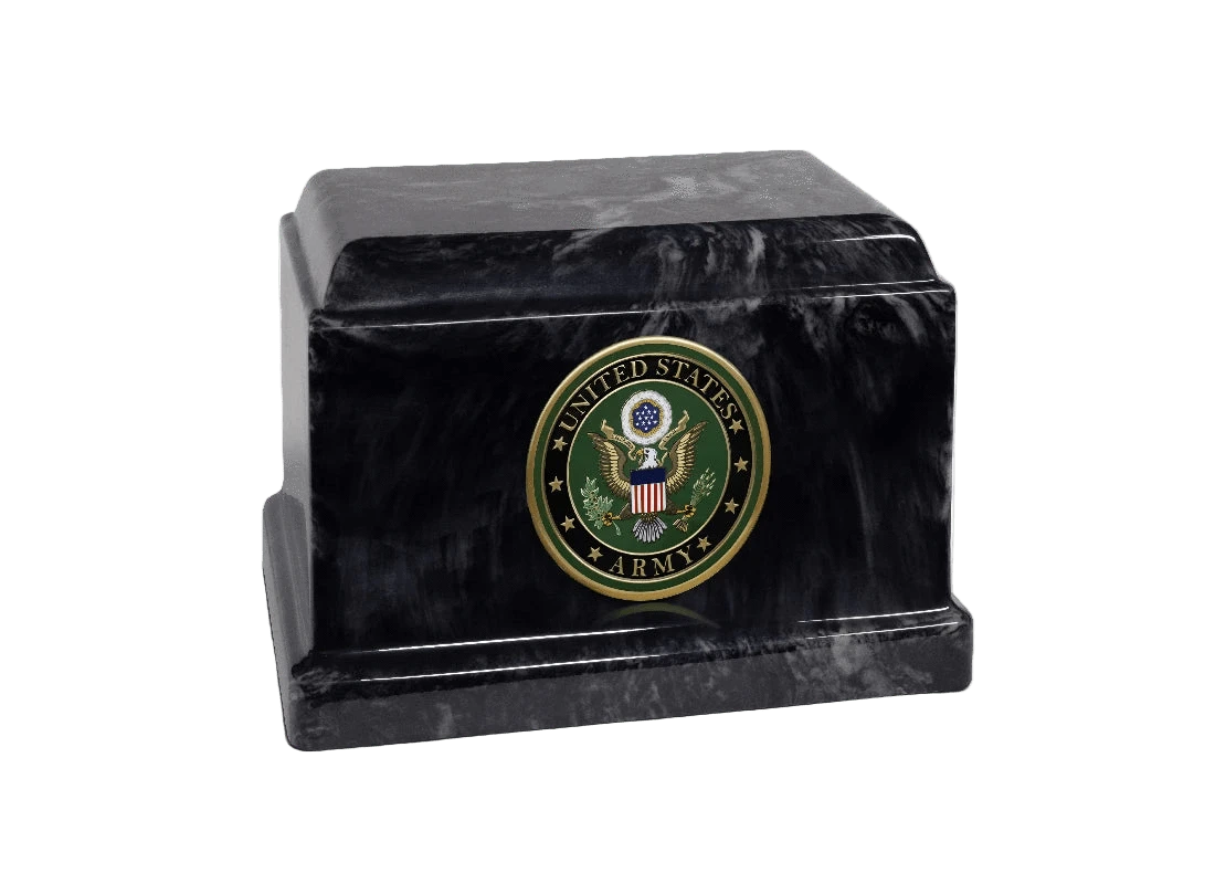 Sentinel Military Marble Cremation Urn | US Army