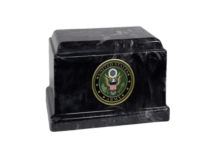 Sentinel Military Marble Cremation Urn | US Army