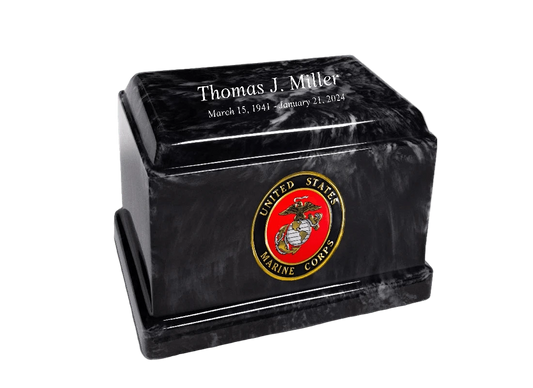 Sentinel Military Marble Cremation Urn | US Marines