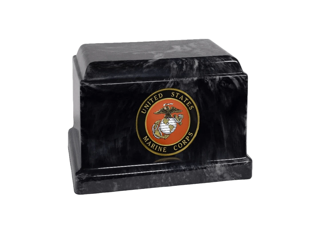 Sentinel Military Marble Cremation Urn | US Marines