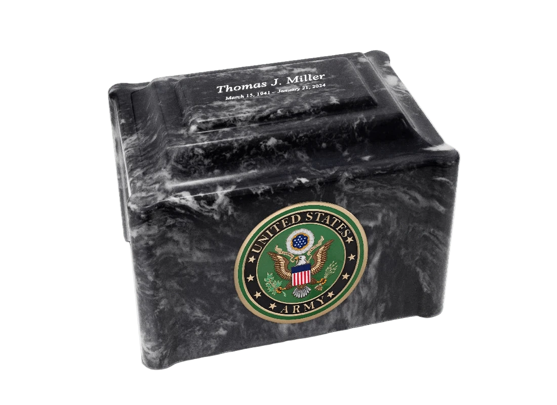 Military Marble Cremation Urn | US Army