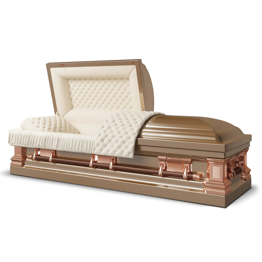 Era Stainless Series (Made in USA) | Copper Stainless Steel Casket with Rosetan Interior
