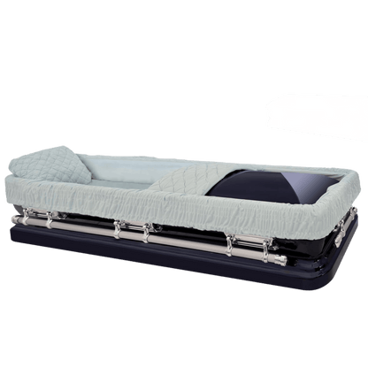 Eternal (Full Couch) | Dark Blue Steel Casket