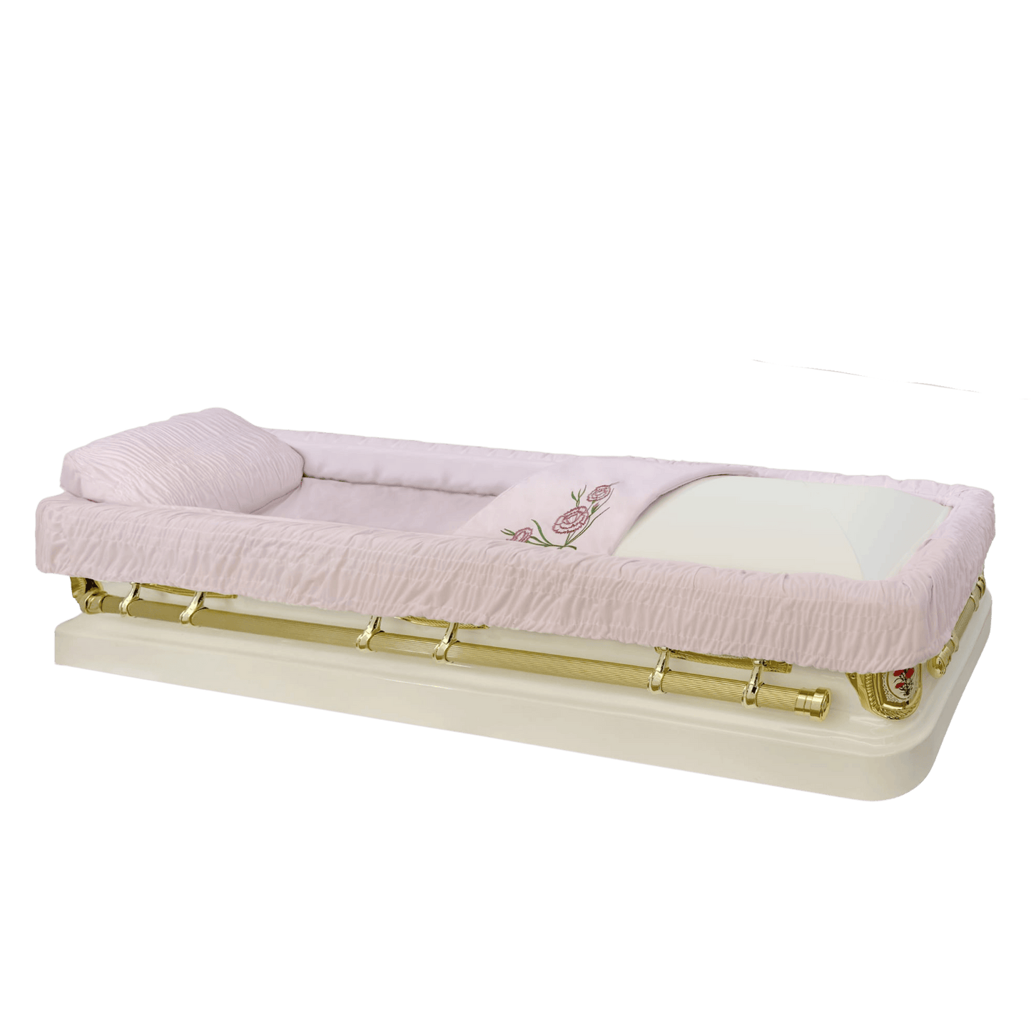 Eternal (Full Couch) | Primerose Pink Steel Casket