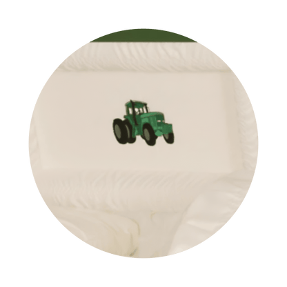 Farmer | Green Steel Casket with White Interior