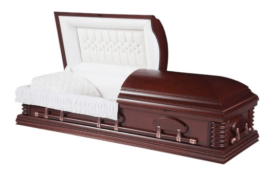 Newton | Cherry Casket with Velvet Interior Shadow Image