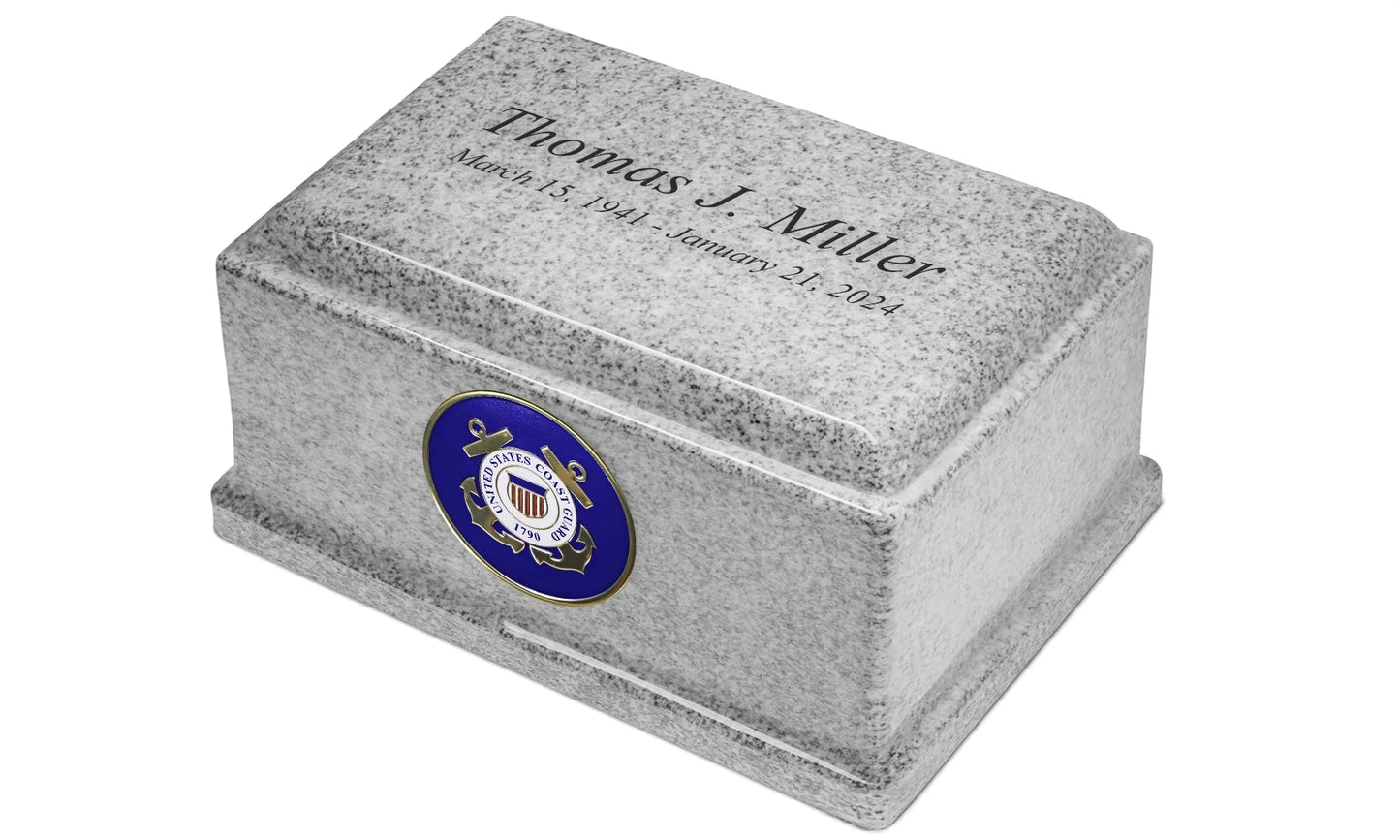 Omega Granite Military Urn | US Coast Guard
