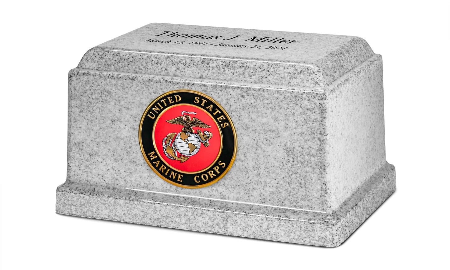 Omega Granite Military Urn | Marines