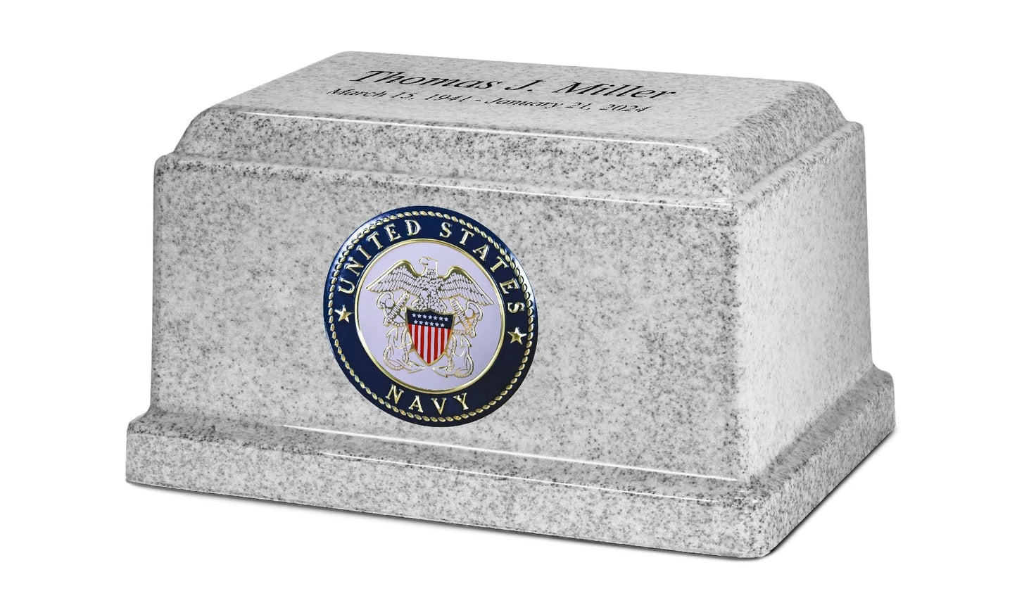 Omega Granite Military Urn | US Navy