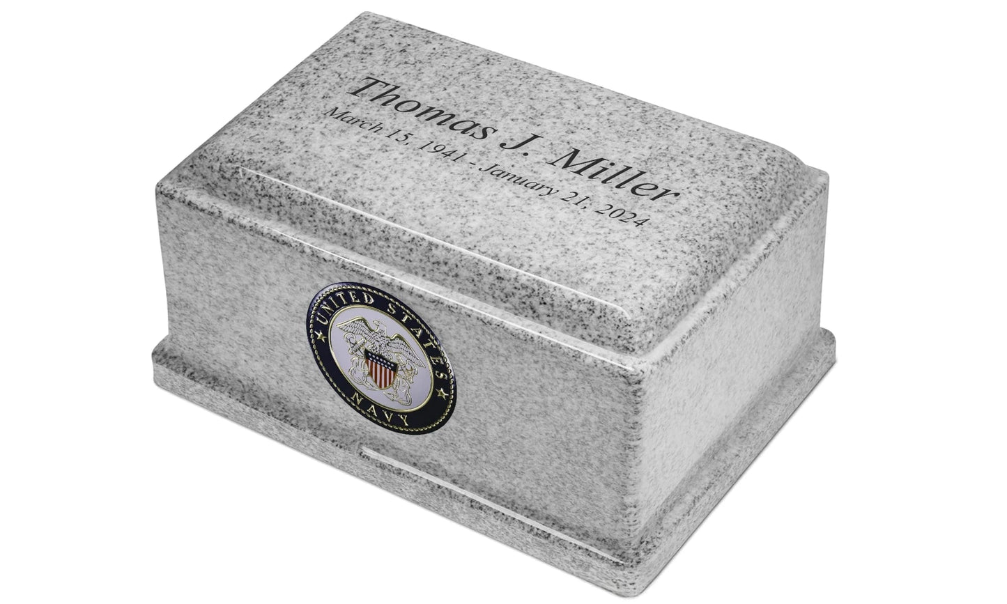 Omega Granite Military Urn | US Navy