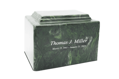 Verde Cultured Marble Cremation Urn