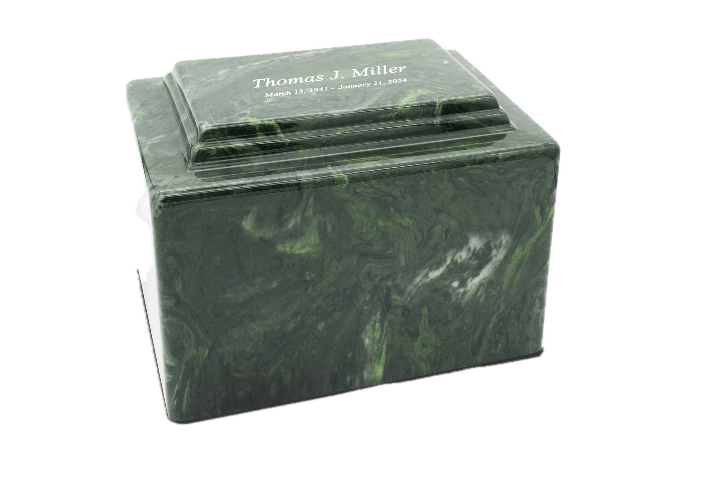 Verde Cultured Marble Cremation Urn