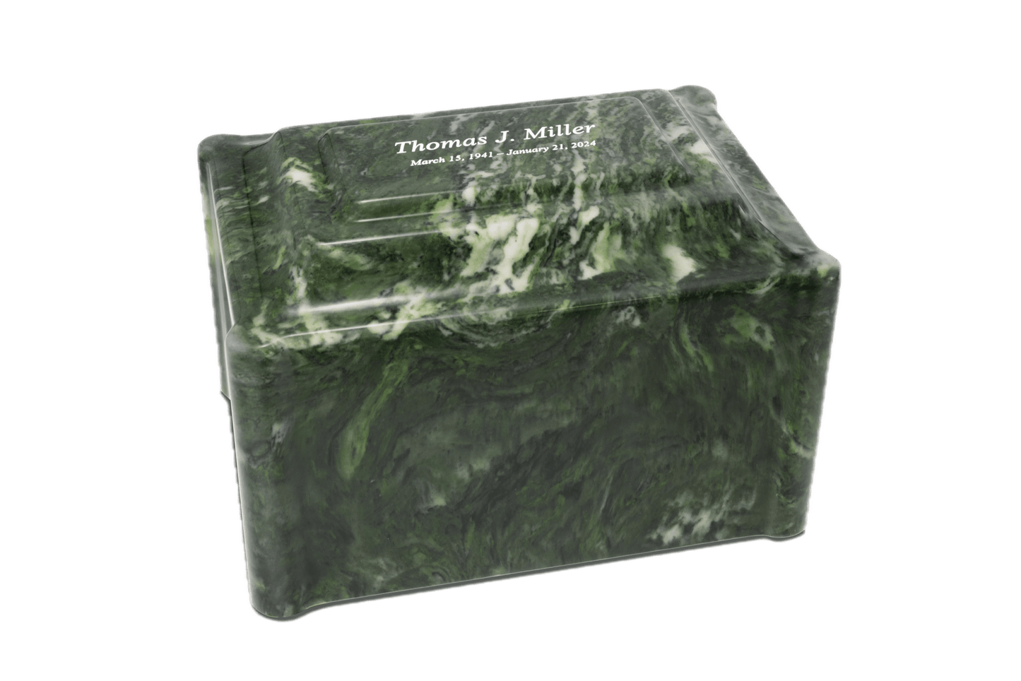 Verde Cultured Marble Cremation Urn