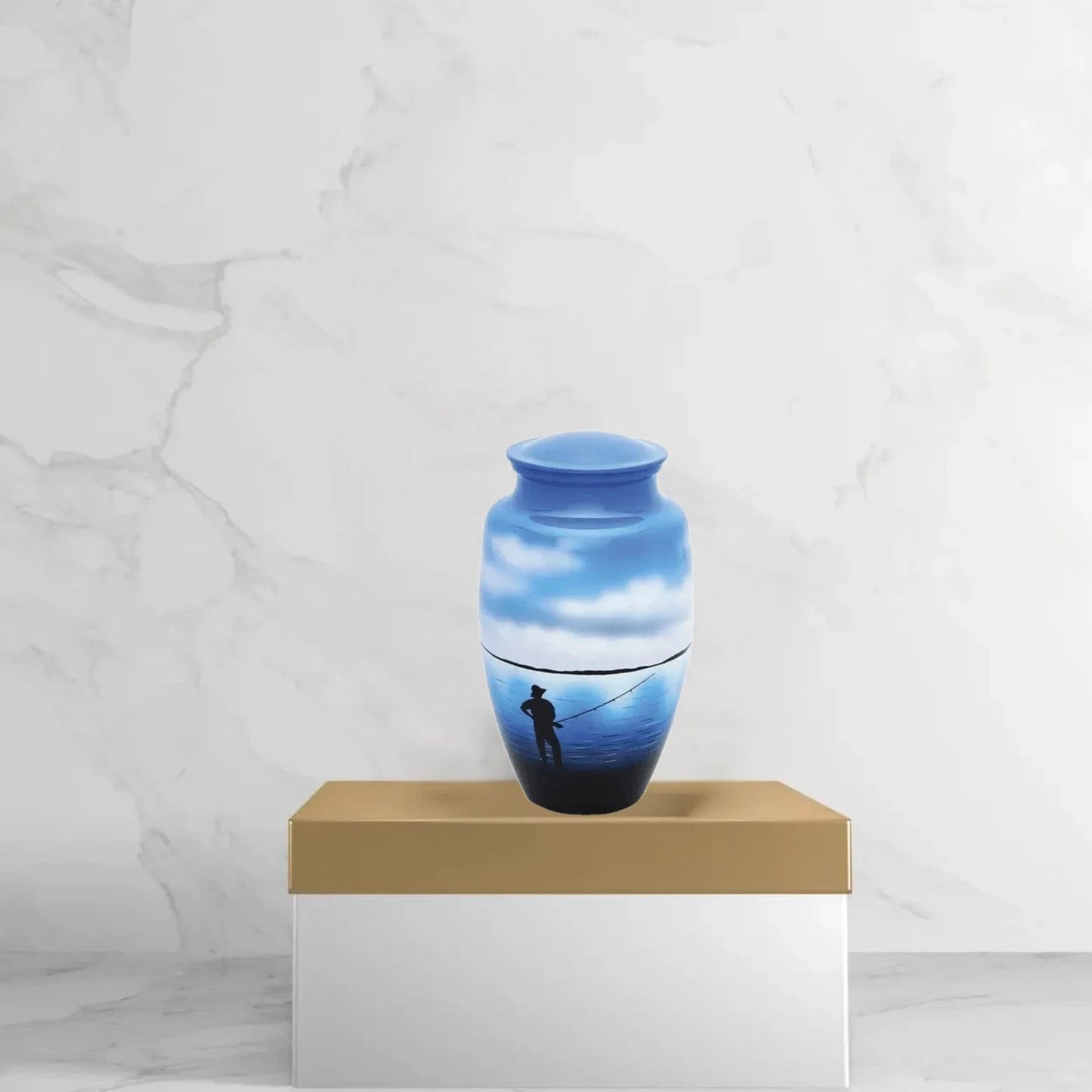Hand Painted Urns - Fisherman