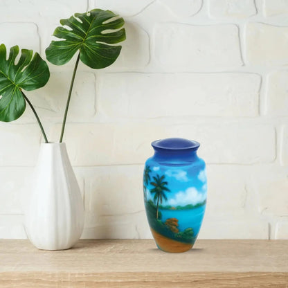 Hand Painted Urns - Paradise