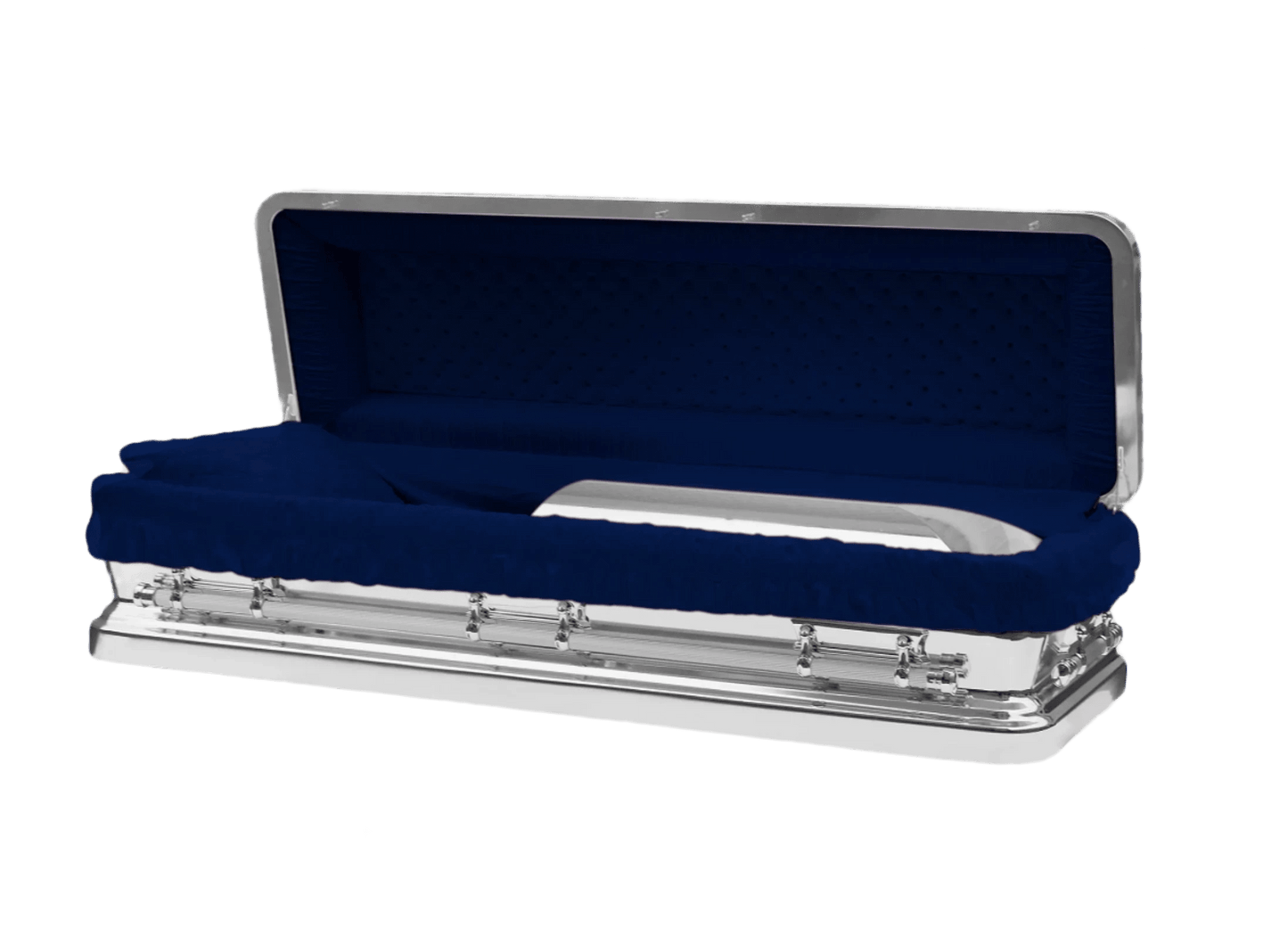 Helios Silver & Blue Casket