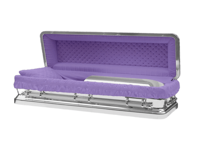 Helios Silver & Purple Casket