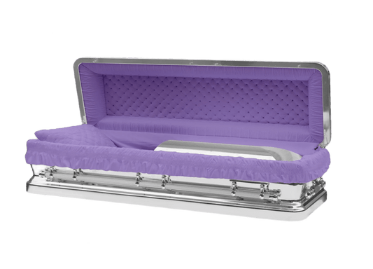 Helios Silver & Purple Casket