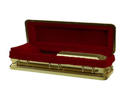 Helios Gold & Red Casket