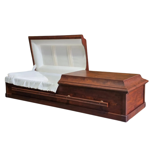 Marion (Engineered Wood XL)  | Golden Cherry Oversized Casket