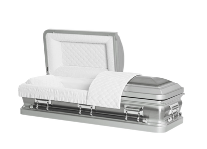Adams Series | Silver Steel Casket