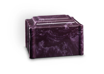 Merlot Cultured Marble Cremation Urn