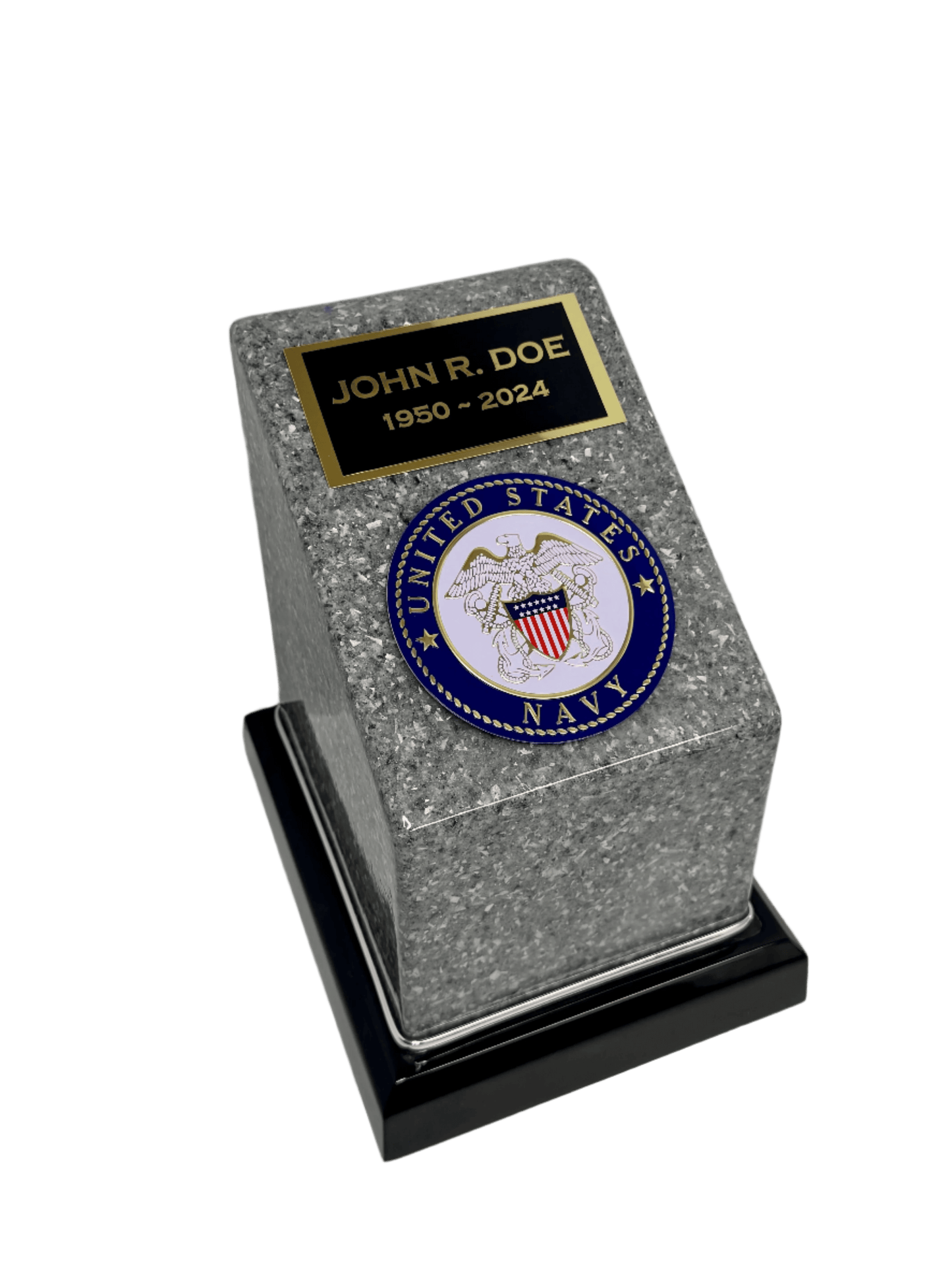 Granite Military Cremation Urn | US Navy