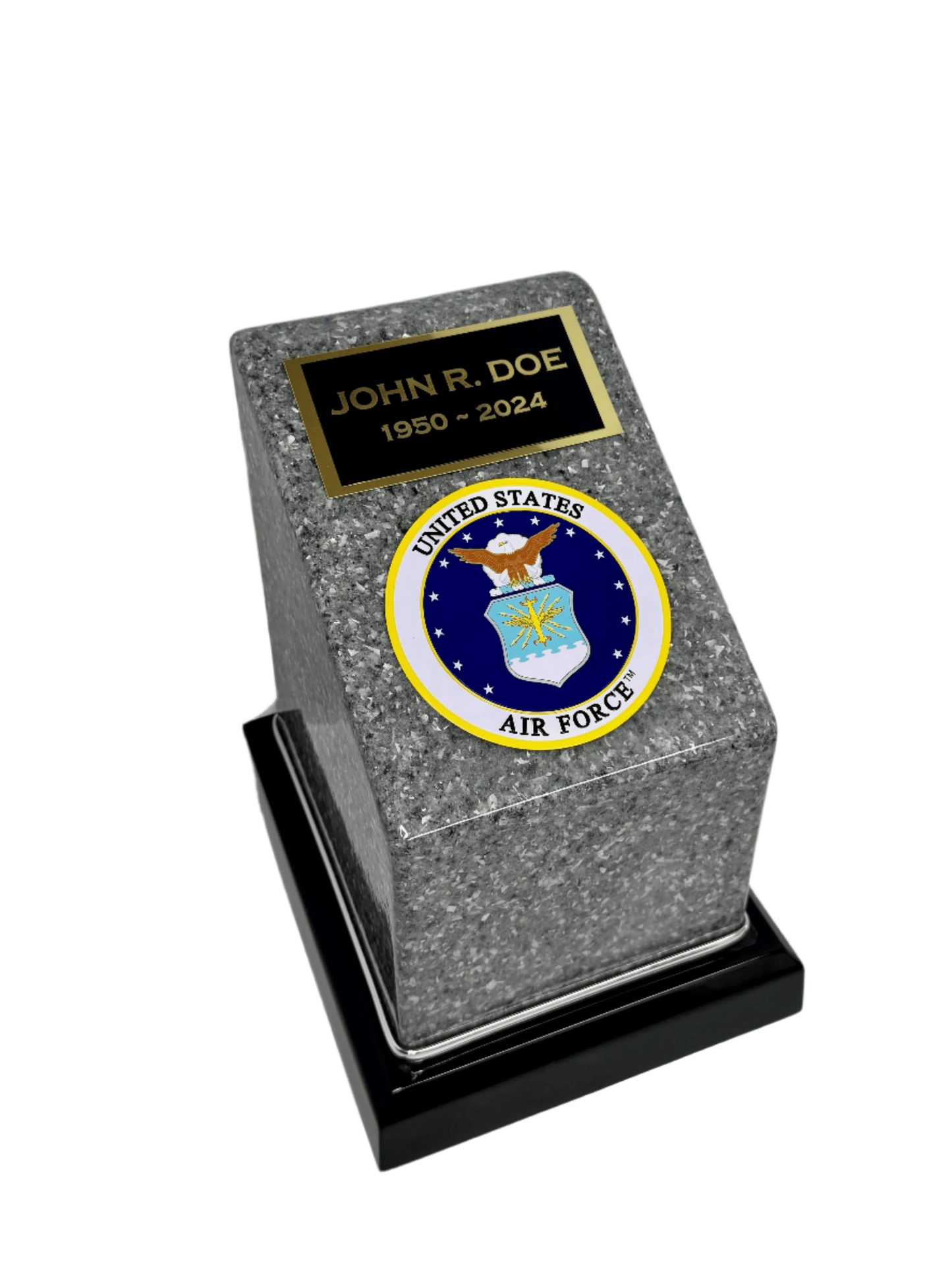 Granite Military Cremation Urn | Airforce