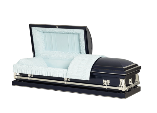 Montana Series | Dark Blue 20-Gauge Steel Casket