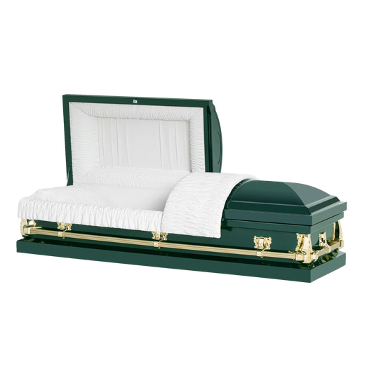 Montana Series | Green 20-Gauge Steel Casket