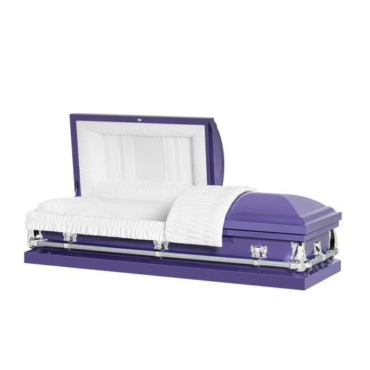 Montana Series | Purple 20-Gauge Steel Casket