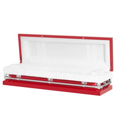 Montana Series | Red 20-Gauge Steel Casket