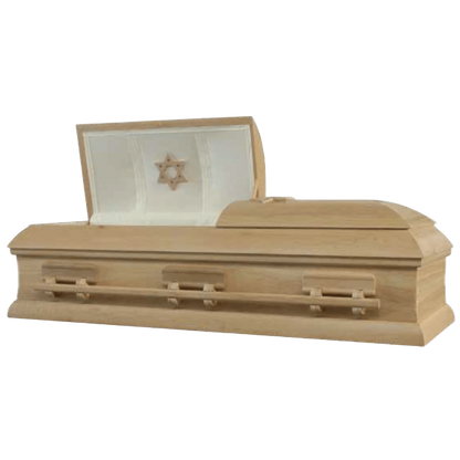 Moses Jewish Casket (Oak) | Wood Casket