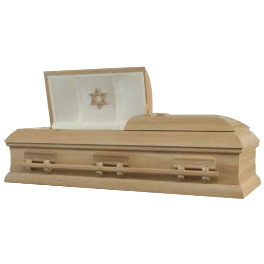 Moses Jewish Casket (Oak) | Wood Casket