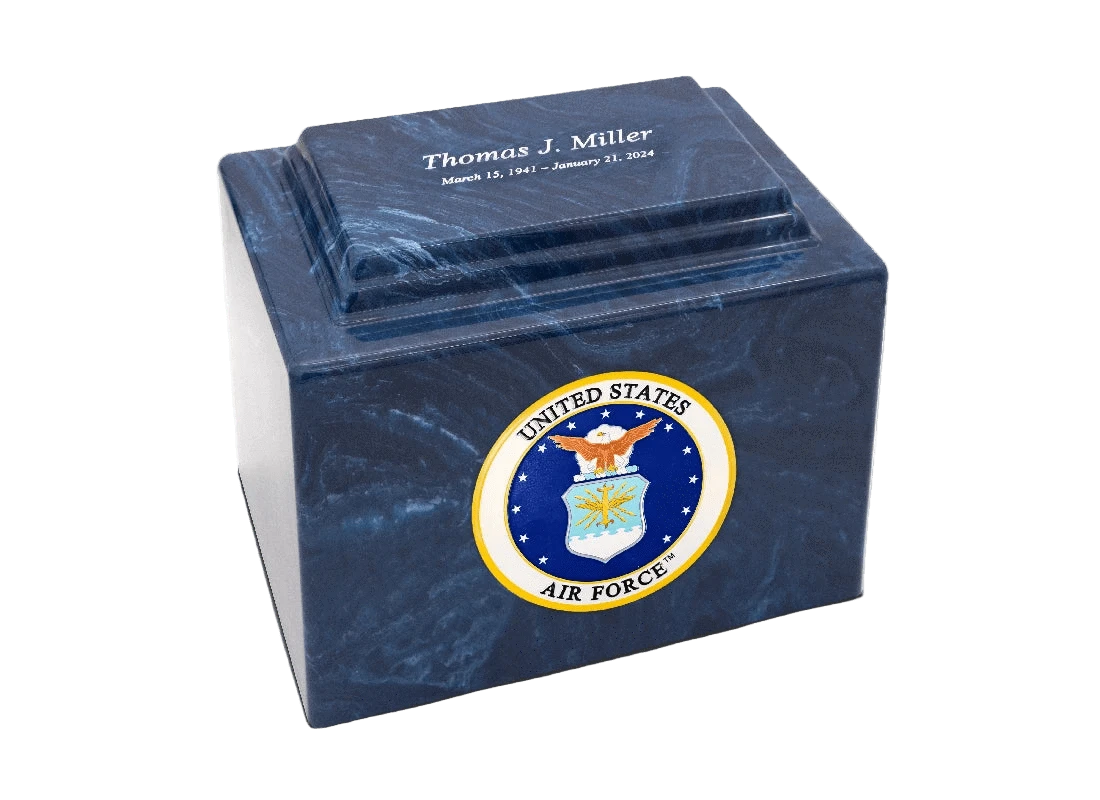 Military Marble Cremation Urn | US Air Force