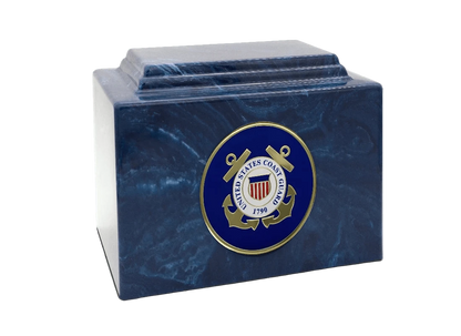 Military Marble Cremation Urn | US Coast Guard