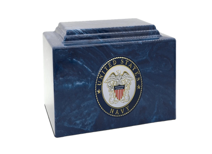 Military Marble Cremation Urn | US Navy