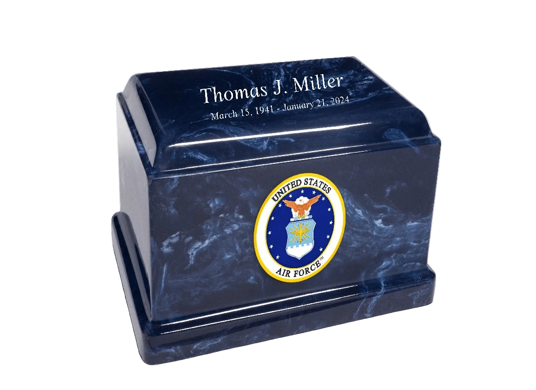 Sentinel Military Marble Cremation Urn | US Air Force