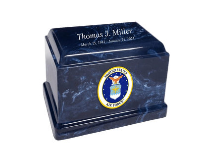 Sentinel Military Marble Cremation Urn | US Air Force