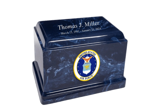 Sentinel Military Marble Cremation Urn | US Air Force