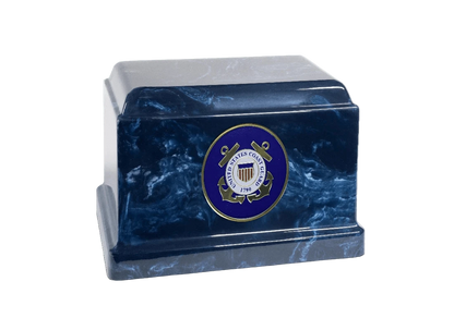 Sentinel Military Marble Cremation Urn | US Coast Guard