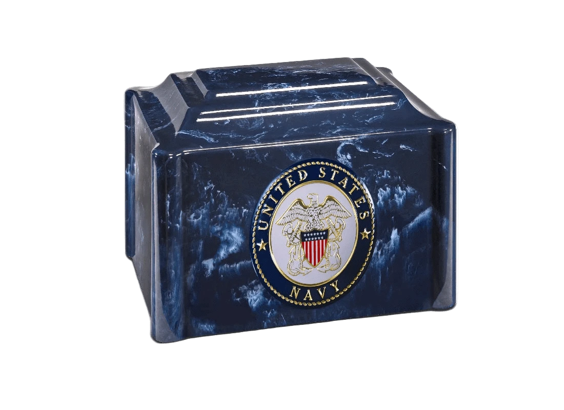 Military Marble Cremation Urn | US Navy