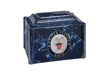 Military Marble Cremation Urn | US Navy