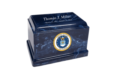 Sentinel Military Marble Cremation Urn | US Air Force