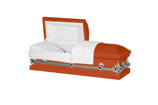Orange Coffins Caskets For Sale Made In The Usa Starting At 999